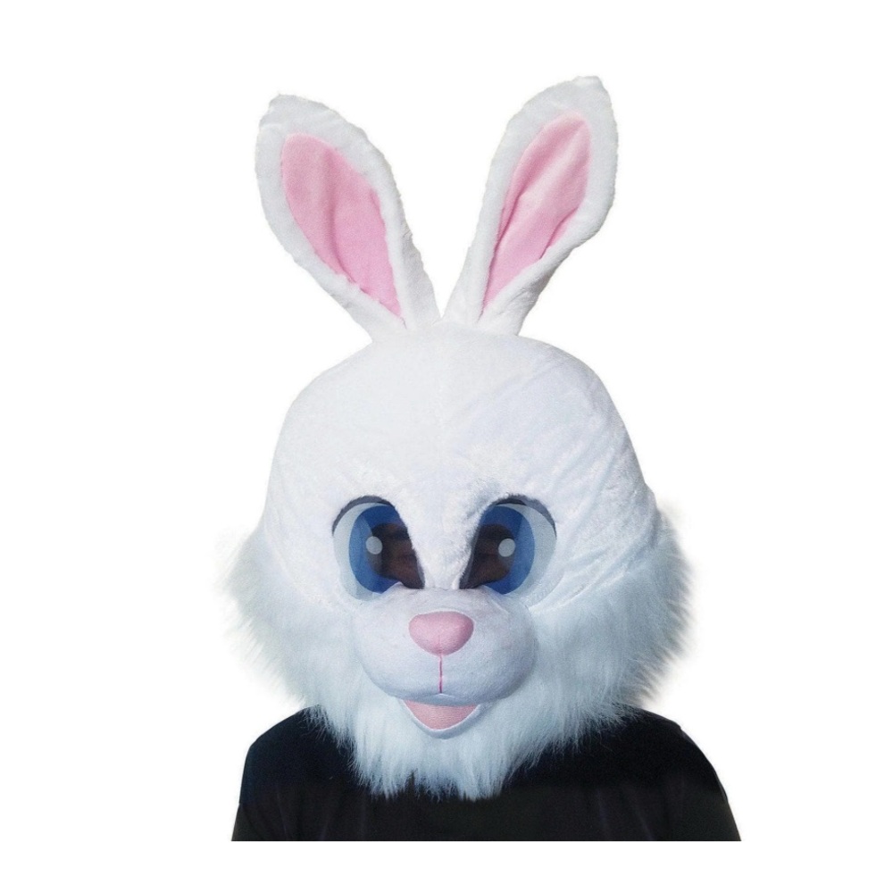 Spirit White Furry Bunny Mask